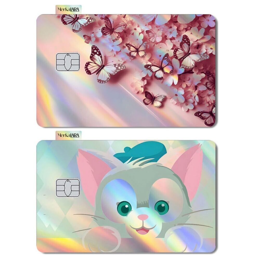 2672 2 Units Holographic Credit Card Skin – 3M Material Debit Card Sticker